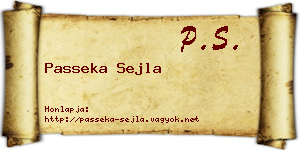 Passeka Sejla névjegykártya